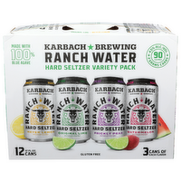 Karbach Brewing Company Hard Seltzer Variety Pack Ranch Water - 12 Fluid Ounce - 12 Count