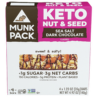 Munk Pack Bar Seasalt Dk Choc 4PK - 1.23 Ounce - 4 Count
