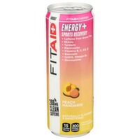 Lifeaid Peach Mandarin Sparkling Fitaid Energy 12-Pack - 12 Fluid Ounce