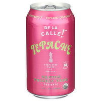 DE LA CALLE! Pear Prickly Cactus Carbonated Organic Probiotic Tepache Drink, Desierto - 12 Fluid Ounce