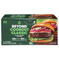 Beyond Meat Plant-Based Cookout Classic Burger Patties - 4 Ounce - 8 Count