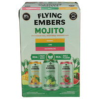 Flying Embers Mango, Lime, Watermelon Sparkling Ready To Drink Cocktail - 12 Fluid Ounce - 6 Count