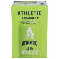 Athletic Brewing CO. Lime And Salt Non Alocholic Light Brew - 12 Fluid Ounce - 6 Count