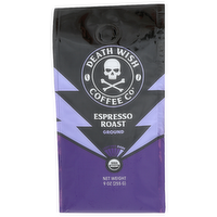 Death Wish Coffee Co Espresso Roast Ground - 9 Ounce