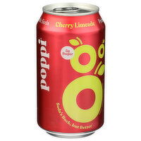 Poppi Cherry Citrus Limeade Carbonated Soft Drink Flavored Prebiotic - 12 Fluid Ounce