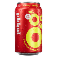 Poppi Prebiotic Soda Cherry Limeade - 12 Fluid Ounce