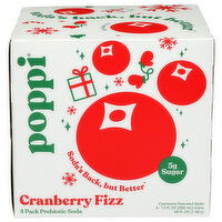 Poppi Soda Preb Cranb Fizz 4PK - 12 Fluid Ounce - 4 Count