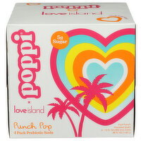Poppi Punch Pop Prebiotic Soda - 12 Fluid Ounce - 4 Count