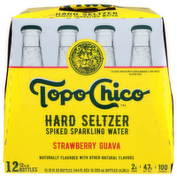 Topo Chico Strawberry Guava Hard Seltzer Spiked Sparkling Water - 12 Fluid Ounce - 12 Count