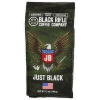 Black Rifle Coffee Company Just Black Medium Roast Coffee Grounds - 12 Ounce