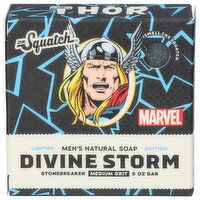 DR. SQUATCH June Plum Extract Musk Light Grit Marvel Divine Storm Thor Bar Soap - 5 Ounce