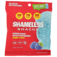 Shameless Snacks Gummy Sr Blue Raspbry - 1.8 Ounce