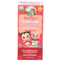 MARYRUTH's Orange Vanilla Cocomelon Toddler Multivitamin Liquid Drops With Iron - 1 Fluid Ounce
