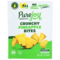 Purejoy Pineapple Dried Bites - 1 Ounce