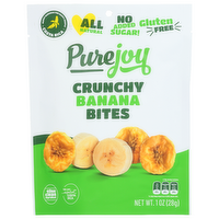 Purejoy Banana Dried Bites - 1 Ounce
