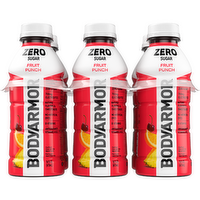 Bodyarmor Zero Sugar Fruit Punch Sports Drink Bottles - 16 Fluid Ounce - 6 Count