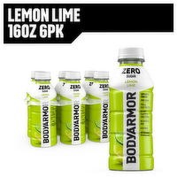 Bodyarmor Zero Sugar Lemon Lime Sports Drink Bottles - 16 Fluid Ounce - 6 Count