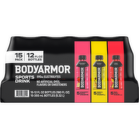 Bodyarmor Variety Pack Sports Drink Bottles - 15 Fluid Ounce - 12 Count