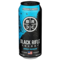Black Rifle Coffee Company Mixed Berry Carbonated Caffine Energy Zero Sugar Drink, Ranger Berry - 16 Fluid Ounce
