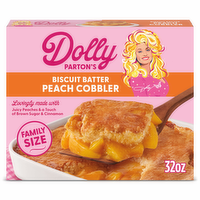 Dolly Parton 's Biscuit Batter Peach Cobbler Family Size Frozen Dessert - 32 Ounce