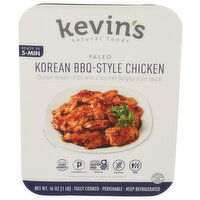 KEVIN'S NATURAL FOODS Korean BBQ Chicken Tender Breast Strips Paired With a Soy-Free Bulgogi-Style Sauce Made Coconut Aminos, Garlic, And Roasted Sesame. Bbq-Style - 16 Ounce