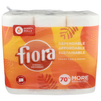 Fiora Paper Towels Giant Rolls - 6 Count