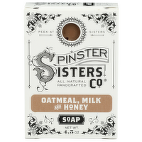 SPINSTER SISTERS CO Oatmeal, Milk, & Honey Bar Soap - 4.5 Ounce