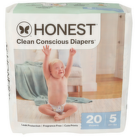 Honest Unscented Clean Diapers So Delish Size 4 - 20 Count