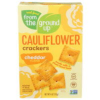 Real Food From The Ground Up Cracker Cauliflower Cheddar - 4 Ounce