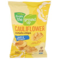 Real Food From The Ground Up Salt & Vinegar Cauliflower Potato Chips - 3.5 Ounce