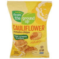 Real Food From The Ground Up Sour Cream & Onion Flavor Cauliflower Potato Chips - 3.5 Ounce