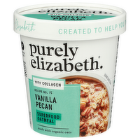 Purely Elizabeth Vanilla Pecan Superfood Oatmeal With Collagen Cup - 2 Ounce