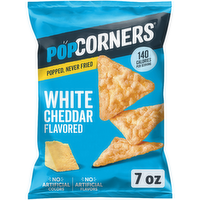 PopCorners Popped-Corn Snacks White Cheddar Flavored - 7 Ounce