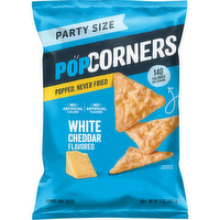 PopCorners Popped-Corn Snacks White Cheddar Flavored - 12 Ounce