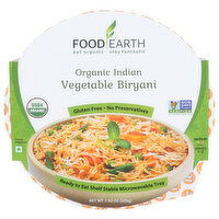Food Earth Organic Indian Vegetable Biryani - 7.93 Ounce