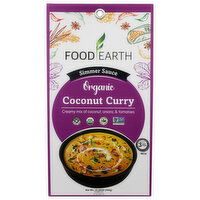 Food Earth Organic Coconut Curry Simmer Sauce - 5.29 Ounce - 2 Count