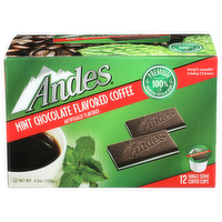 Andes Mint Chocolate Flavored Coffee Cups - 0.35 Ounce - 12 Count
