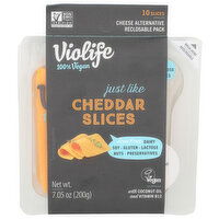 VIOLIFE Cheese Slices Cheddar Jl - 0.705 Ounce - 10 Count