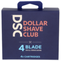 Dollar Shave Club Razor Refill Dispenser 124 4 Blade - 4 Count