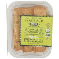 Firehook  Graza Olive Oil Lemon & Chive Crackers - 5.5 Ounce