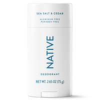 Native Deodorant, Sea Salt & Cedar - 2.65 Ounce