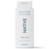 Native Body Wash Sea Salt & Cedar - 18 Ounce