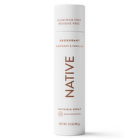 Native Deodorant Spray Coconut & Vanilla - 3.5 Ounce
