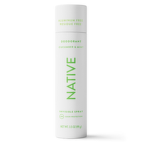 Native Deodorant Spray Cucumber & Mint - 3.5 Ounce