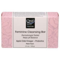 One With Nature Bar Feminine Petal Fresh - 3.5 Ounce