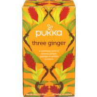 Pukka Three Ginger Organic Herbal Tea - 0.064 Ounce - 20 Count