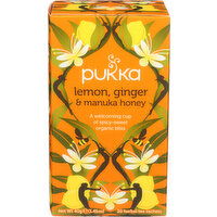 Pukka Lemon, Ginger & Manuka Honey Organic Herbal Tea - 0.071 Ounce - 20 Count