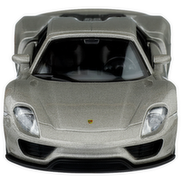 Toy Porsche 918 Spyder Gray Plastic Car - 1 Each