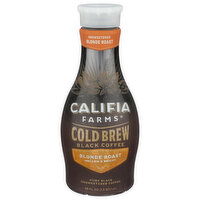Califia Farms Cold Brew Coffee Pure Black Blonde Roast - 48 Fluid Ounce