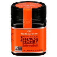 WEDDERSPOON Raw Monofloral Manuka Honey Kfactor 16, Poly Jar - 8.8 Ounce